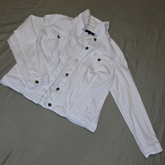 1822 Denim White Jacket – Size Medium #010 - Picture 2 of 8